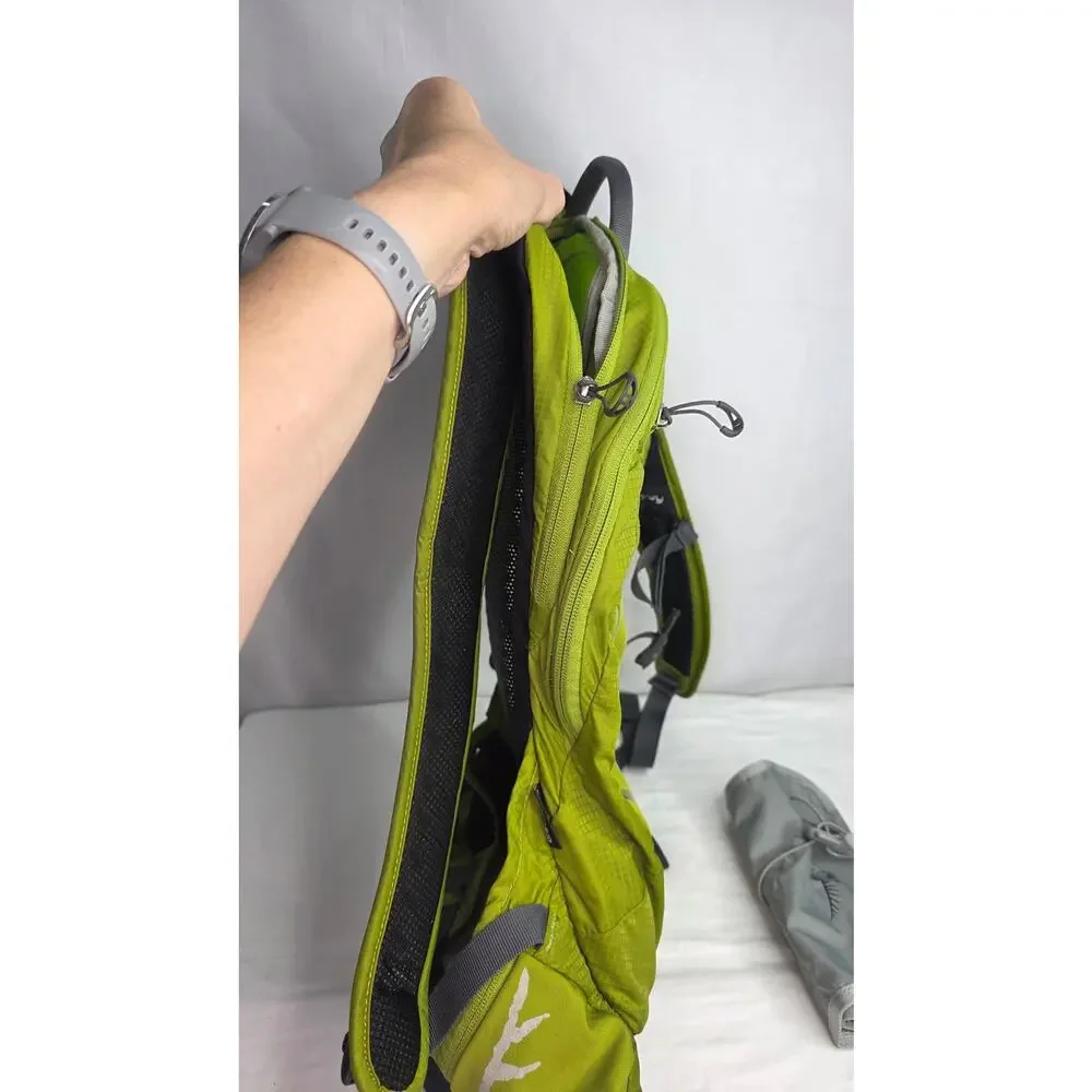 Osprey Raptor 6 Hydration Backpack Green Hiking Cycling Day Pack NO Bladder